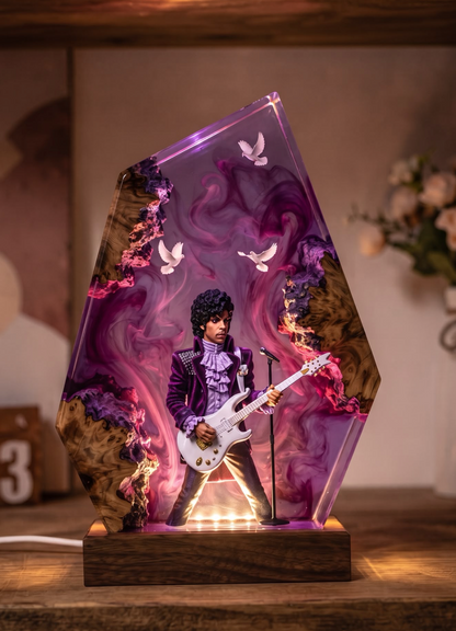 Purple Rain guitar lamp